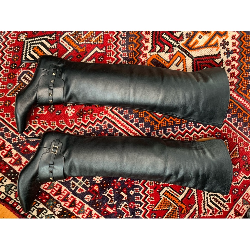 Valentino Garavani rockstud over the knee boots